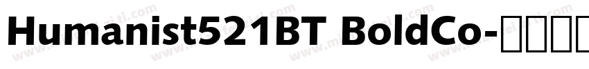 Humanist521BT BoldCo字体转换